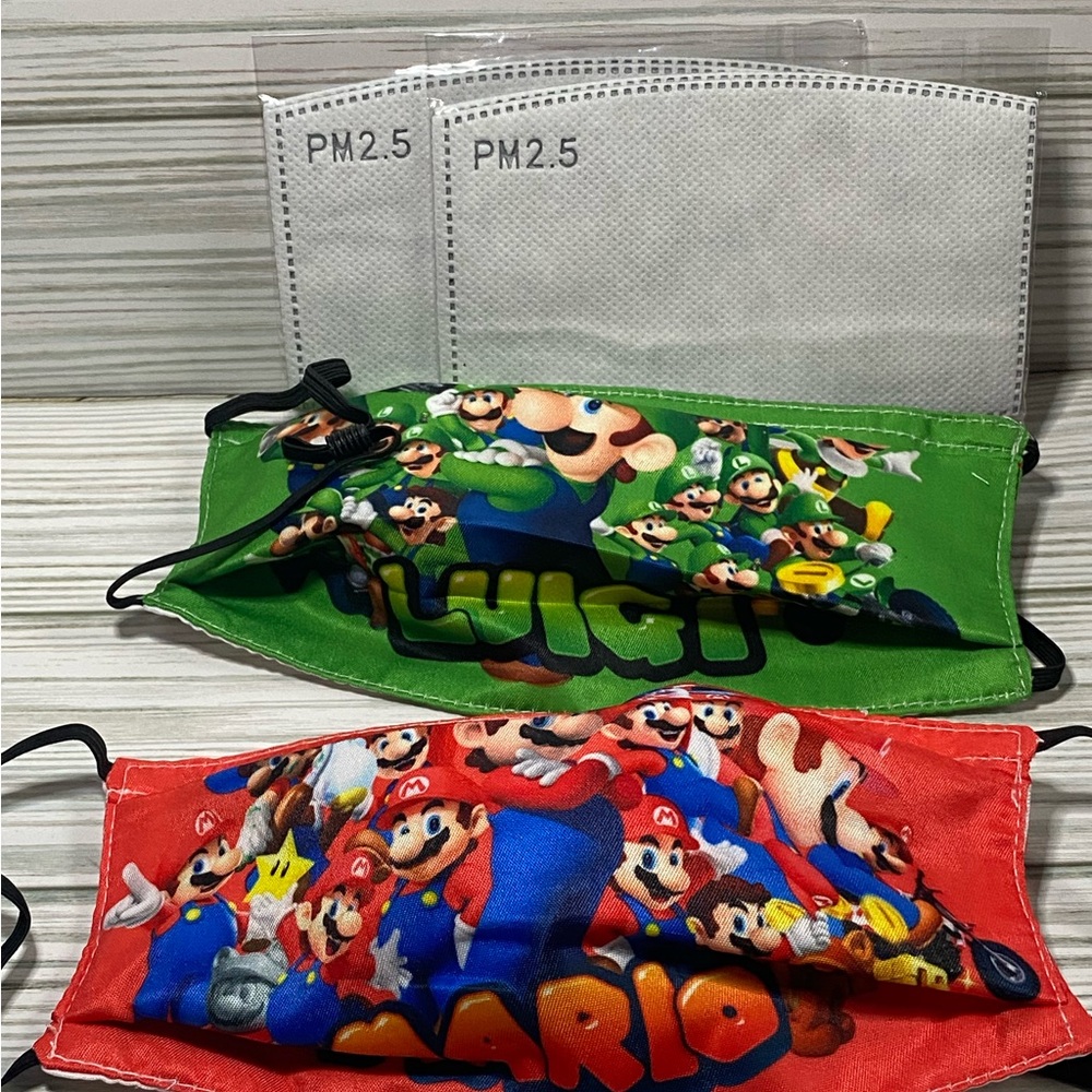 Mario And Luigi Face Masks
